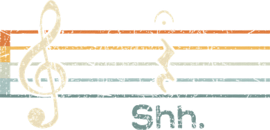 Funny Music Shh Quarter Rest And Fermata Notation Musician Polo