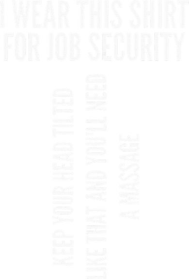 Funny Massage Therapist Gift Spa Therapy Job Security Kids T-Shirt