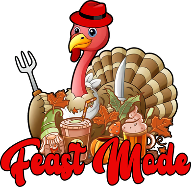 Feast Mode Turkey Thanksgiving Holiday Apron