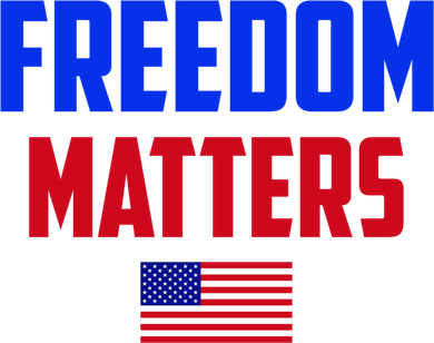 Freedom Matters Usa Flag American Flag Veteran's Day Great Gift Button