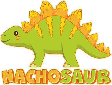 Funny Nachosaur Nacho Cheese Stegosaurus Dinosaur Women's Sweatshirt