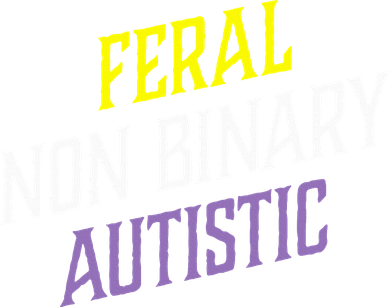 Feral Non Binary Autistic Meme Enby Pride Toddler Hoodie
