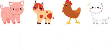 Friends Not Food Vegetarian Vegan Coaster