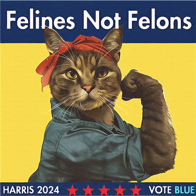 Felines Not Felons Childless Cat Lady Voting Kamala Harris Women's Dry Zone Grid Polo
