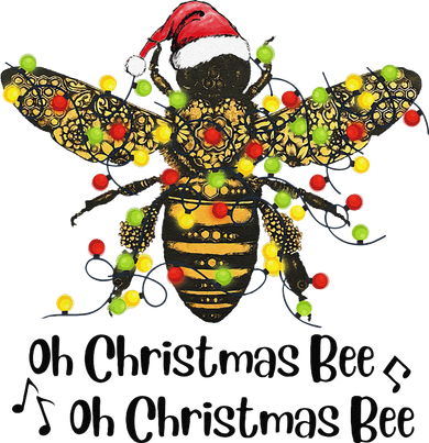 Funny Oh Christmas Bee Oh Christmas Bee Xmas Pajamas Women's Hoodie
