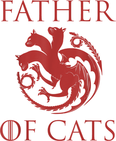 Father Of Cats Funny Cat Lover Kitten Dad Kitty Kids Sweatshirt