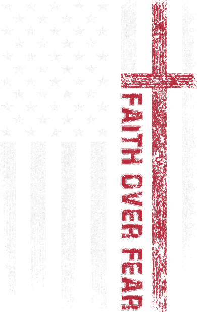 Faith Over Fear Cool Christian Cross American USA Flag Toddler Hoodie