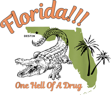 Florida One Hell Of A Drug Funny Summer Beach Coaster