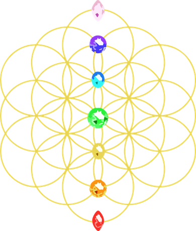 Flower Of Life 7 Chakras Sacred Geometry Yoga Meditation Hoodie Bucket Hat