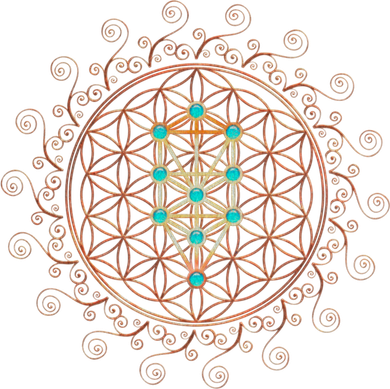 Flower Of Life Tree Of Life Sacred Geometry Kabbalah Funny Gift Bucket Hat