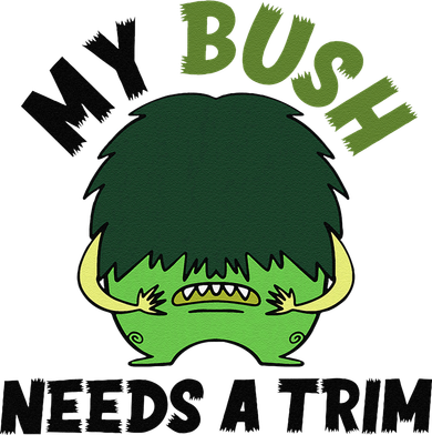 Funny Offensive Rude Novelty My Bush Needs A Trim Hairstyle Kids Hoodie