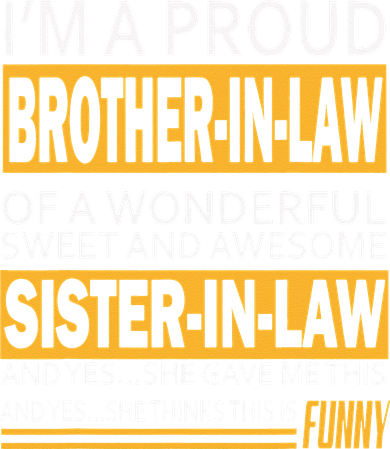 Funny Proud Brother In Law Gifts From Sister In Law Birthday Backpack