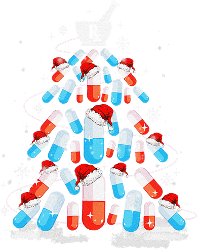 Funny Pharmacy Christmas Tree Pharmacist Christmas Button