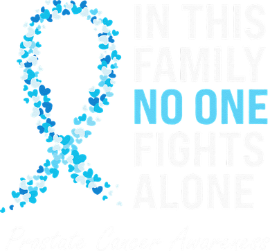 Family Prostate Cancer Awareness Light Blue Ribbon Survivor Kids Sweatshirt