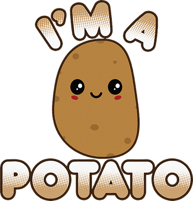 Funny Potato Costume Cute Kawaii Style Smiling Im A Potato Women's Tank Top