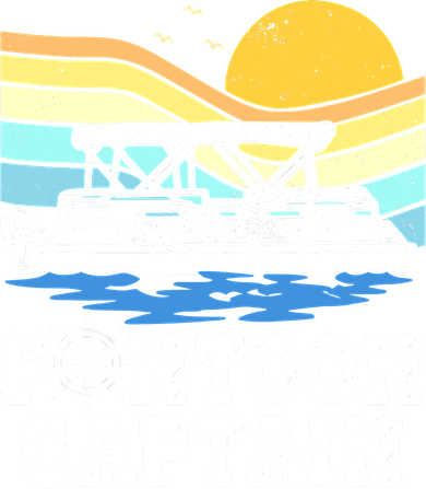 Funny Pontoon Captain Vintage Pontoon Boat Toddler Hoodie