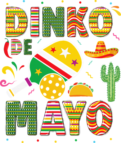 Funny Pickleball Dinko De Mayo Cinco De Mayo Bucket Hat