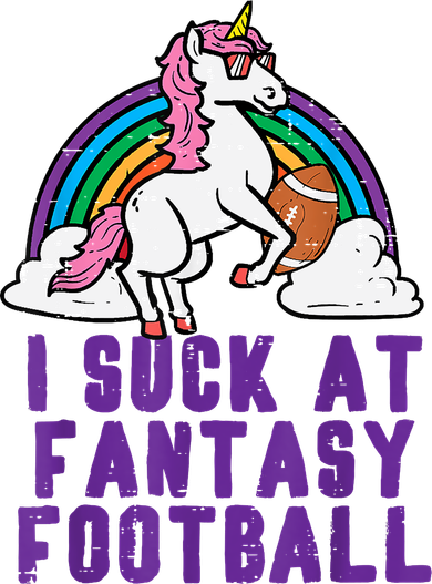 Funny Pink Fantasy Football Loser Unicorn Kids Hoodie