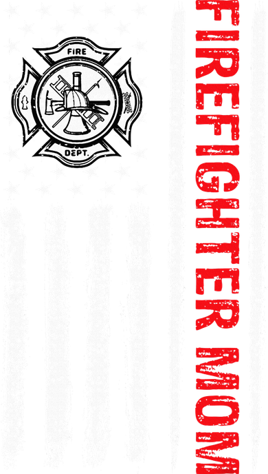 Firefighters Proud Firefighter Mom USA Flag Fireman Hero Doggie Tank