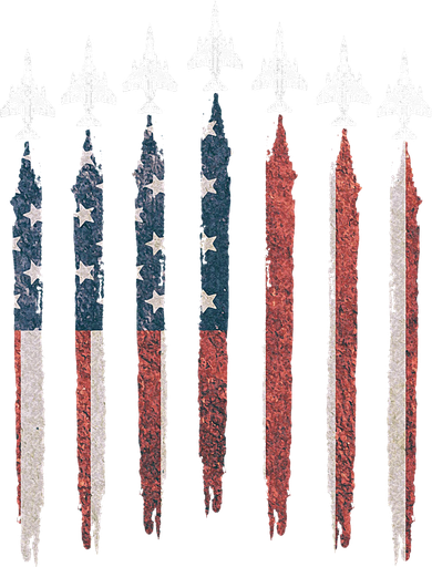 F4 Phantom Fighter Jet USA Flag Airplane F4 4th Of July Backpack