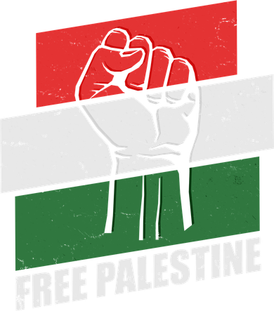 Free Palestine Flag Colors Blocks Protest Fist  Tote Bag