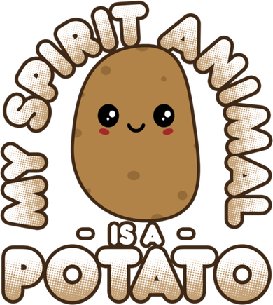 Funny Potato Gift Cute Kawaii My Spirit Animal Is A Potato Meaningful Gift Women's Sweatshirt
