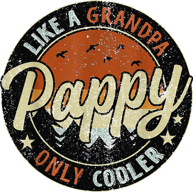 Funny Pappy Like A Grandpa Only Cooler Vintage Retro FatherS Day Toddler T-Shirt