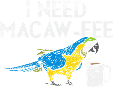 Funny Parrot Macaw And Coffee I Scarlet Macaw Owner 11oz C Handle Ceramic Mug