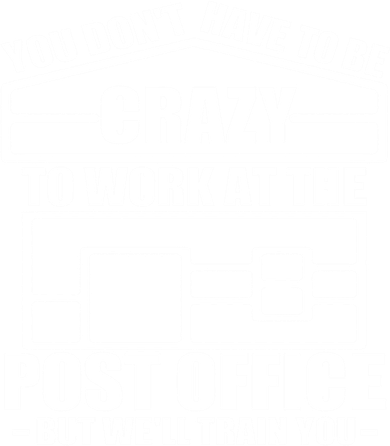Funny Post Office Worker Crazy Postal Worker Mailman Cool Gift Women's Hoodie
