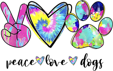 Funny Puppy Paw Dog Gift Peace Love Dogs Lover Gift Toddler Long Sleeve