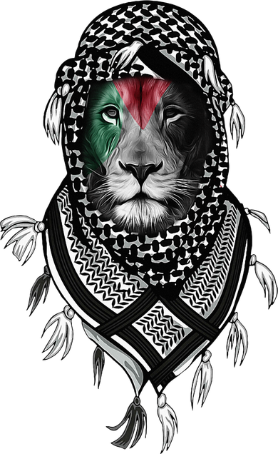 Free Palestine Palestinian Lion Doddie Hoodie