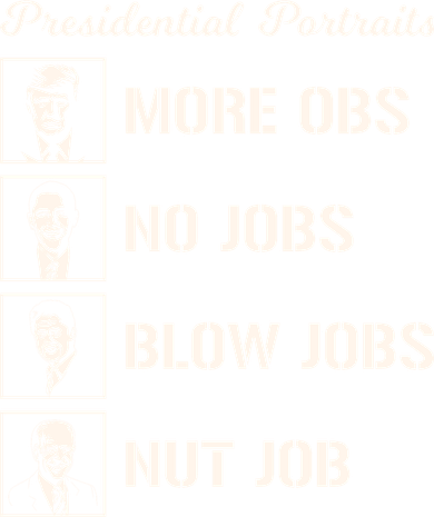Funny Presidential Portraits Trump More Jobs Doggie Tank