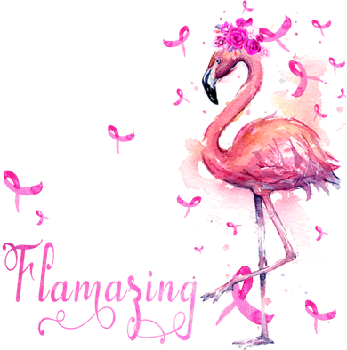 Flamingo Pink Ribbon Breast Cancer Awareness Support Squad Cool Gift Toddler T-Shirt
