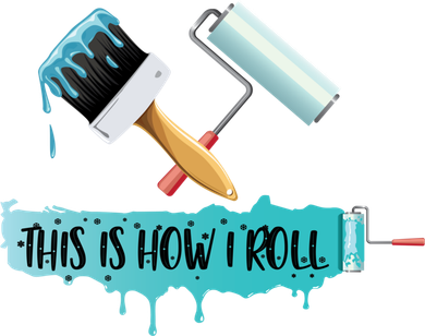 Funny Painter Saying Paint Roller And Brush This Is How I Roll Cool Gift Kids Sweatshirt