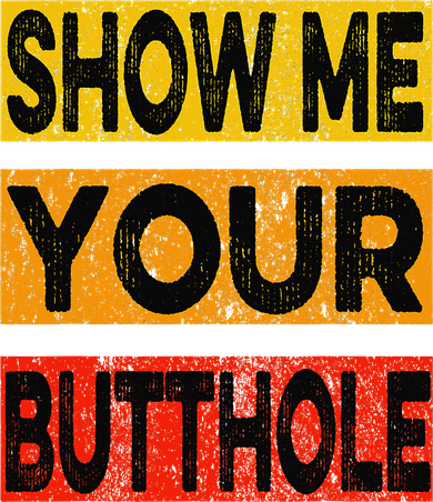 Funny Party Show Me Your Butthole Coaster