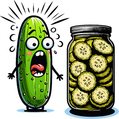 Funny Pickle Surprise A Cucumber And A Jar Of Sliced Pickles Toddler Hoodie