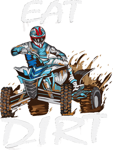 Funny Quad Rider Eat Dirt ATV Biker Quad Saying Women's Sweatshirt