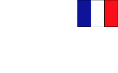 France Team Flag Logo Coaster