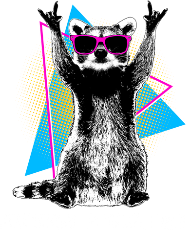 Funny Retro Everyday Is Trash Day Raccoon Toddler Sweatshirt
