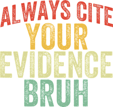 Funny Retro English Teacher Always Cite Your Evidence Bruh Kids Hoodie