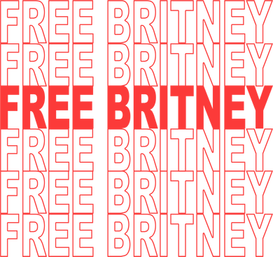 Free Britney Bag Logo Button