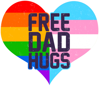 LGBT Free Dad Hugs Heart Coffee Mug