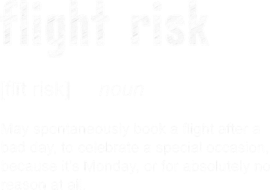 Flight Risk For Frequent Travelers Funny Travel Definition Women's Hoodie