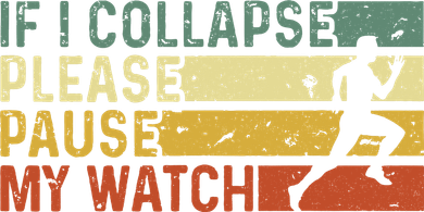 Funny Runner If I Collapse Please Pause My Watch Running Kids Hoodie