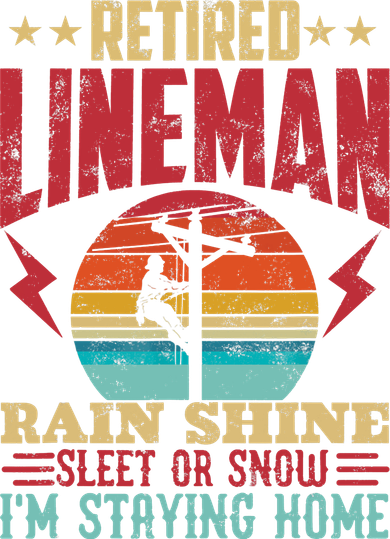 Funny Retired Lineman For Retirement Dad Grandpa Bucket Hat