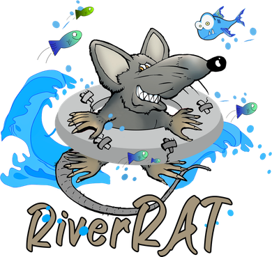Funny River RAT Tubing Down The River Kids Hoodie