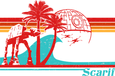 Funny Retro Scarif Summer Kids Hoodie