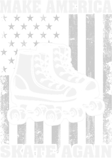 Funny Roller Skating Patriotic Kids T-Shirt