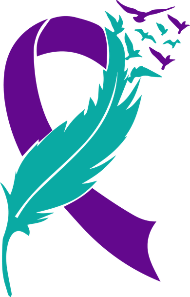 Feather Ribbon Suicide Prevention Awareness Tank Top