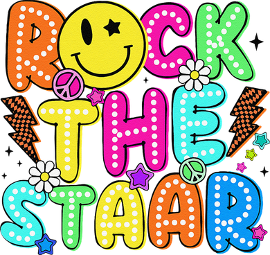 Funny Rock The Test Testing Day Teacher Student Motivational T-Shirt